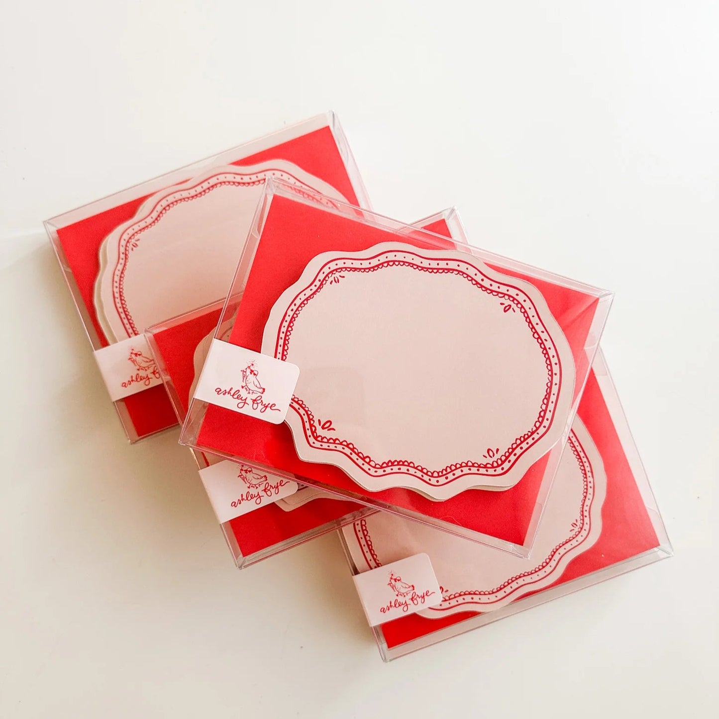 Valentines Squiggle Notecards