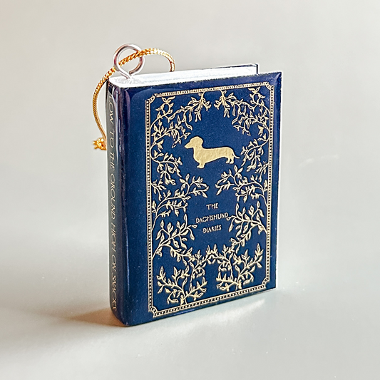 Dachshund Book Ornament